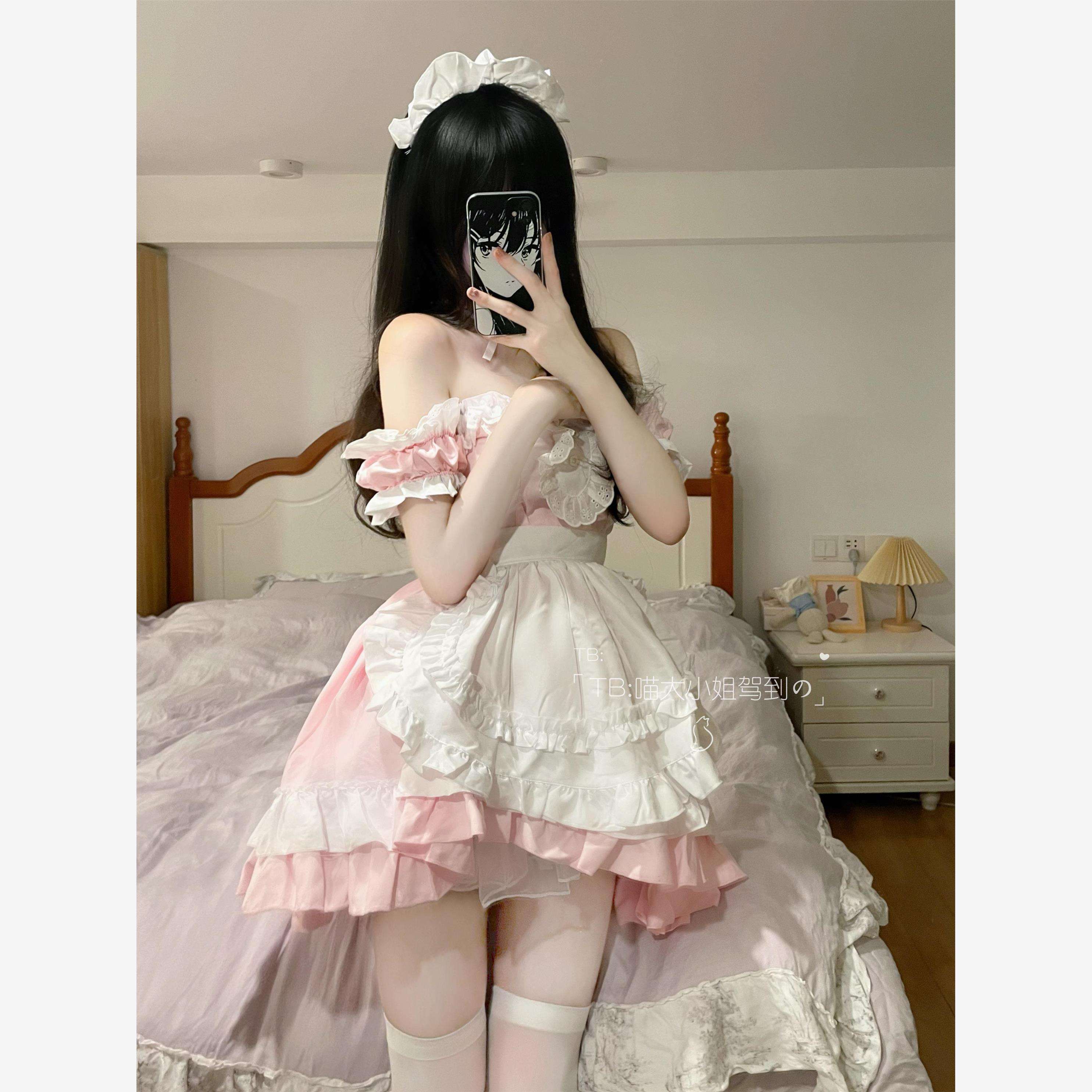 メイド服 ふんわりメイド風ワンピース