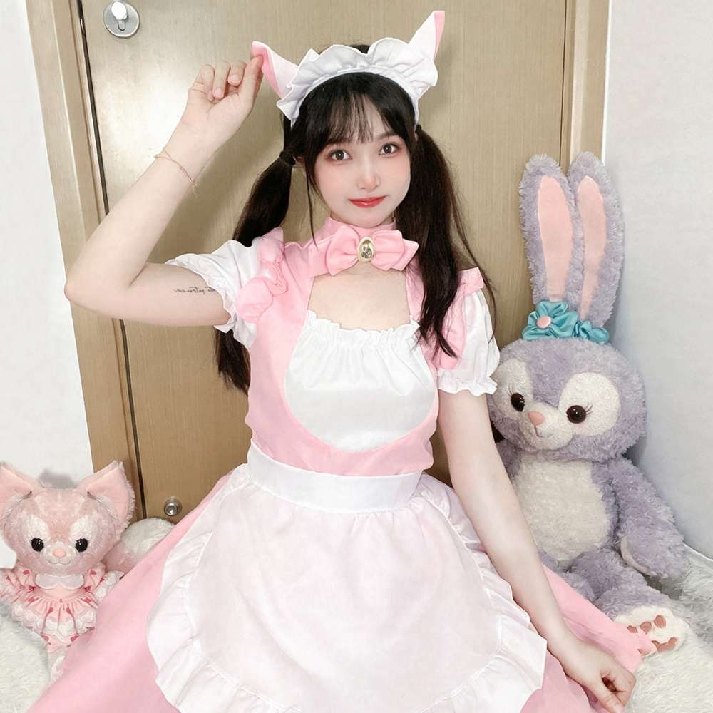 メイド服 ふわふわメイドワンピース