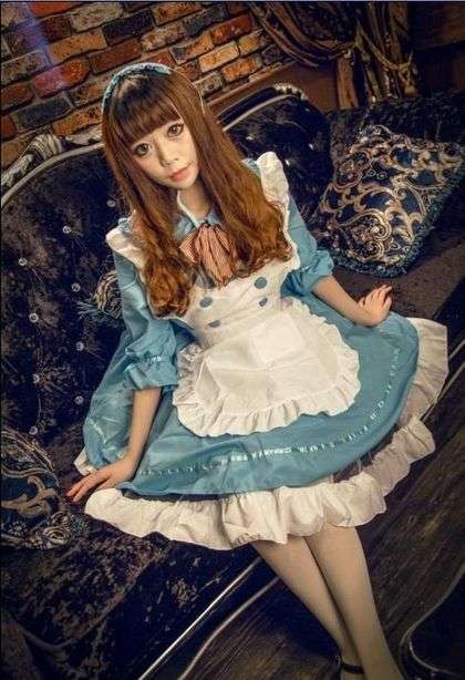 メイド服 ふんわりメイド風ワンピース