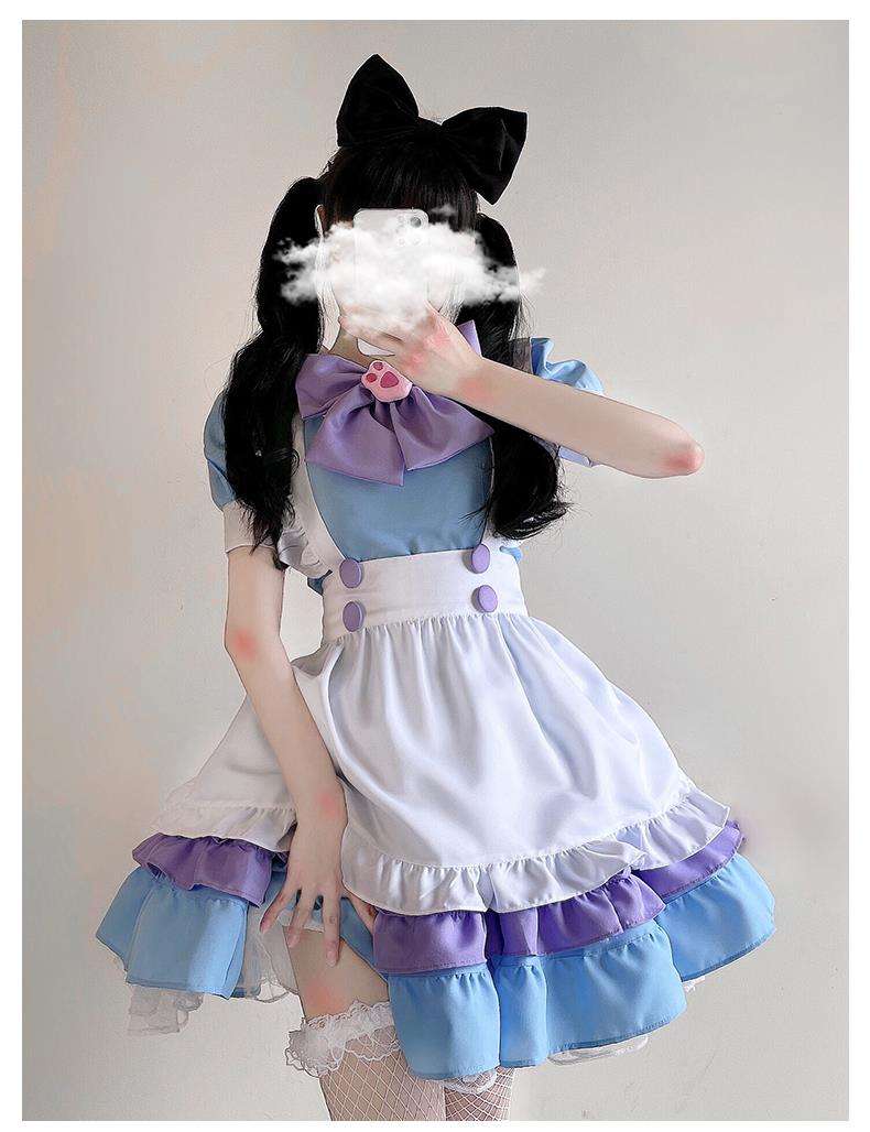 メイド服 ふんわりメイド風ワンピース