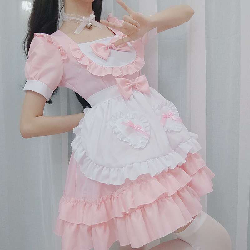 メイド服 ふんわりメイド風ワンピース