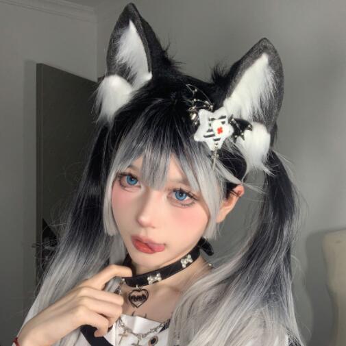 メイド服 猫耳カチューシャ ふわふわ手作り その他小物