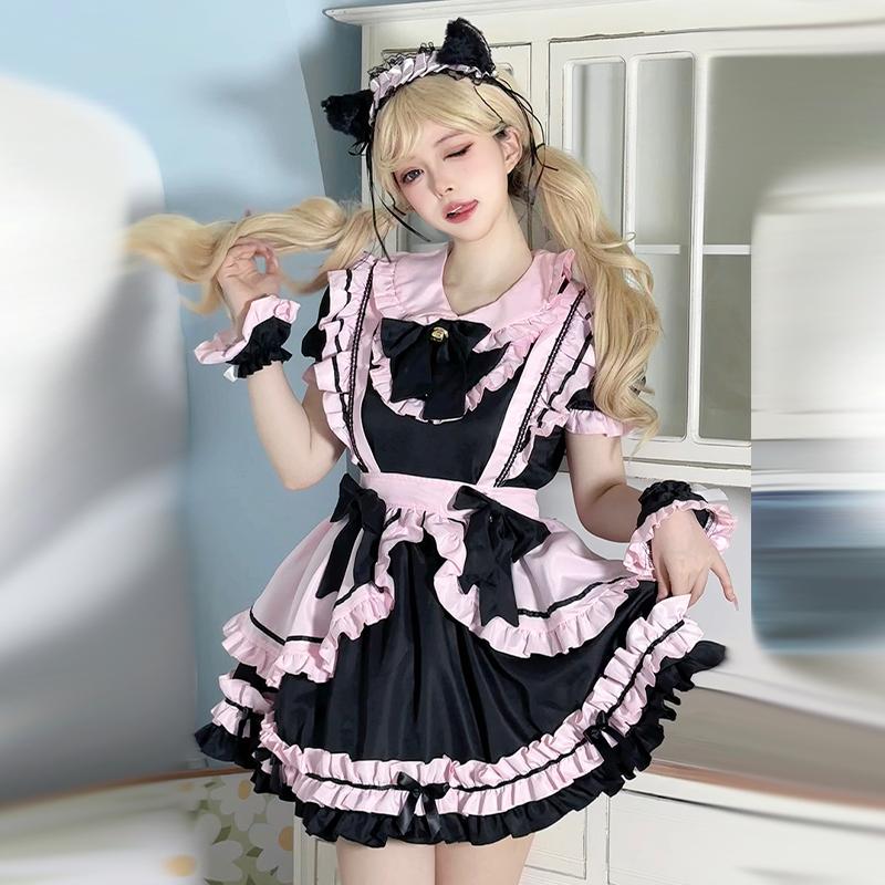 メイド服 ふんわりフリルメイドドレス