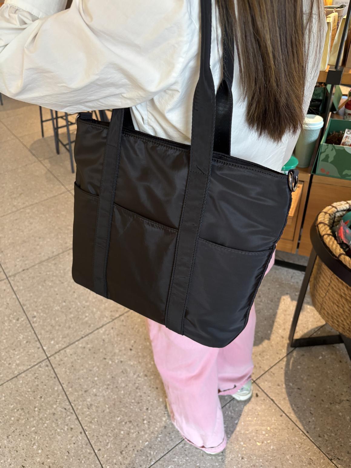  格子柄多機能マザーズトートバッグ