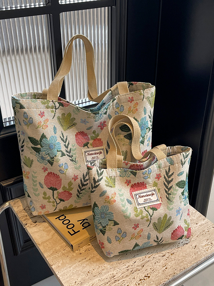 花模様親子トートバッグセット