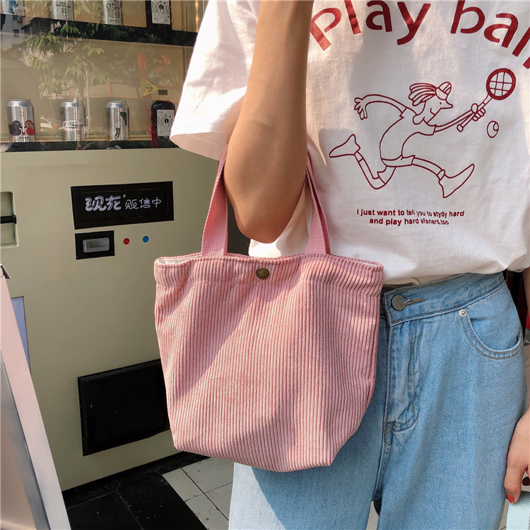 コーデュロイミニトートマザーズバッグ