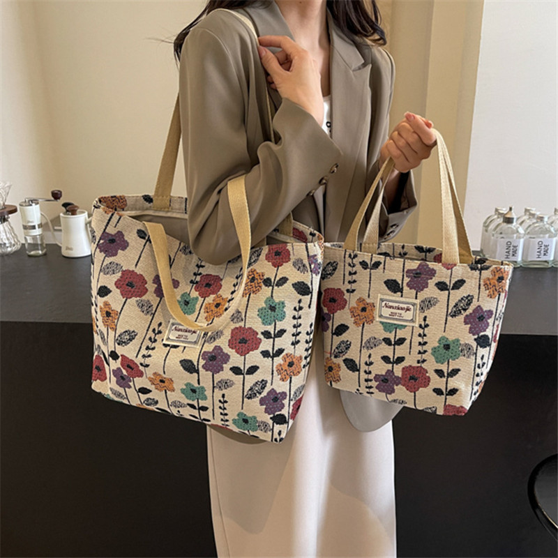 花模様親子トートバッグセット
