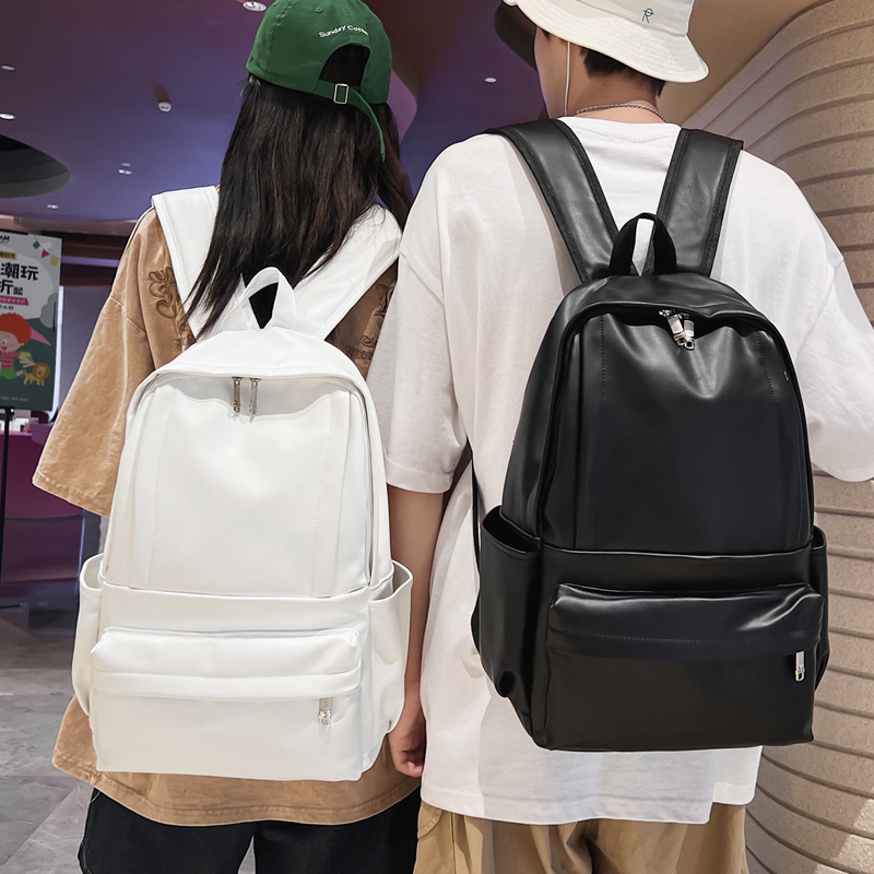  シンプル合皮マザーズリュック