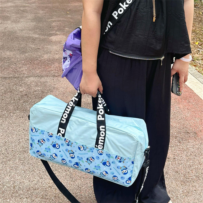 多機能ポケット付き 旅行ボストンバッグ