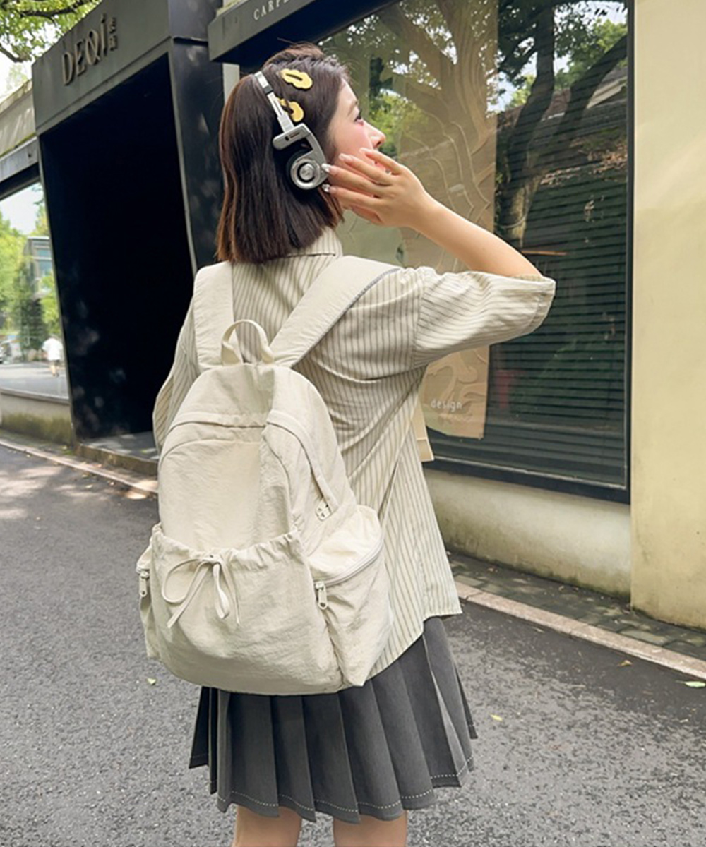 マザーズリュック 小さめリュック リボン結び マザーズバッグ