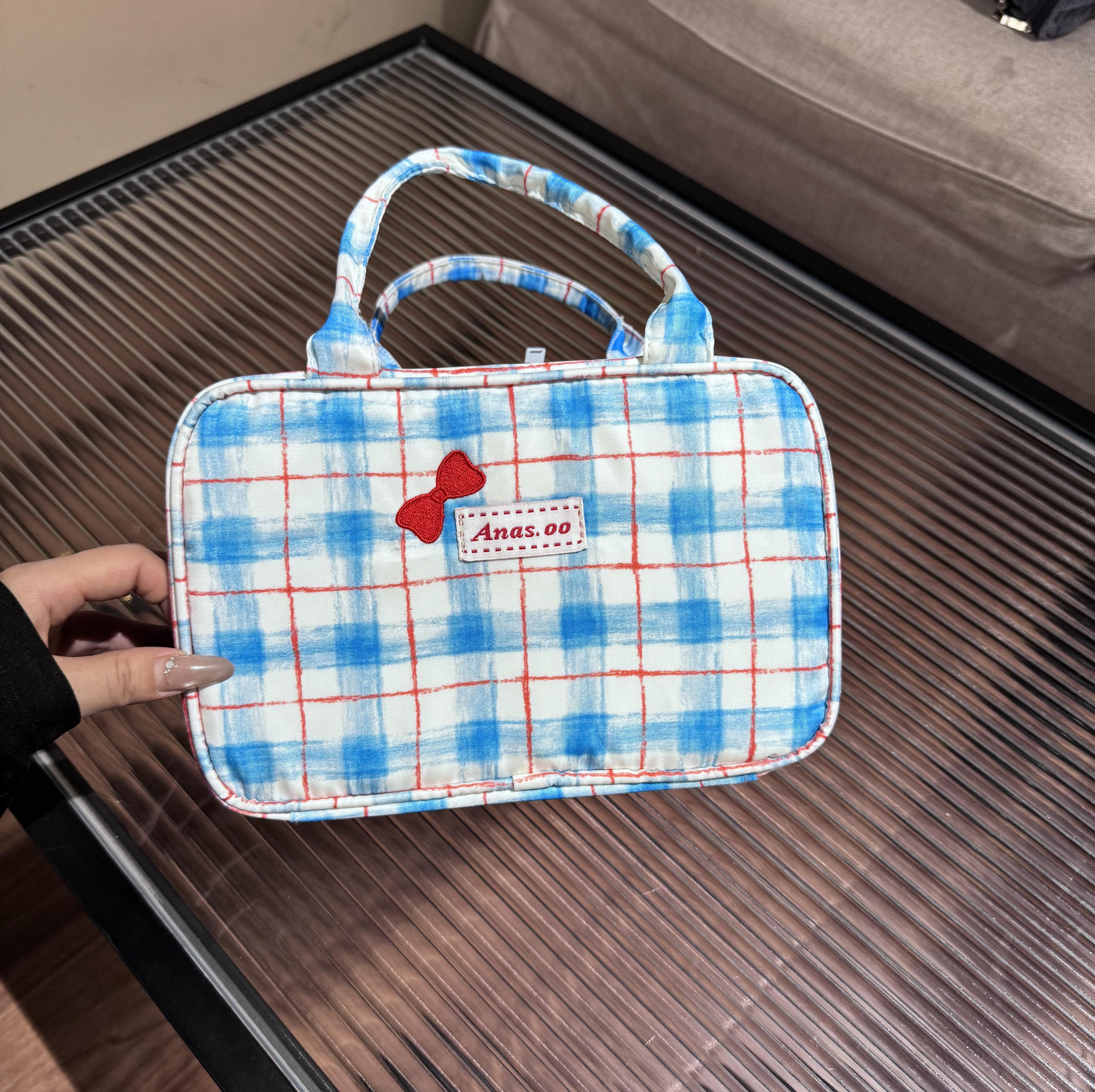 リボン刺繍 コンパクトマザーズポーチ