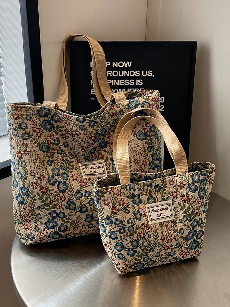花模様親子トートバッグセット