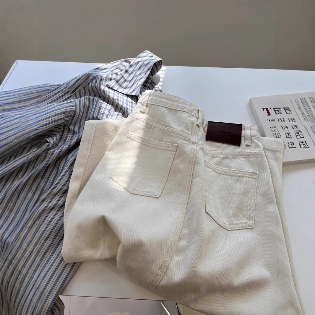 ママコーデ シンプル綿素材ストレートスカート