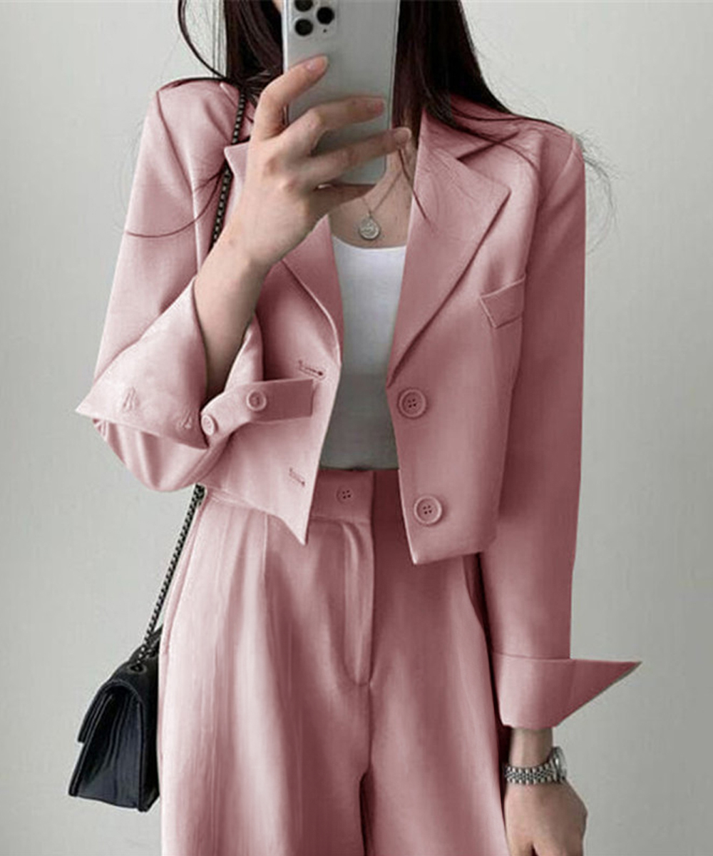 ママコーデ 入学式対応テーラードジャケットパンツスーツ二点セット