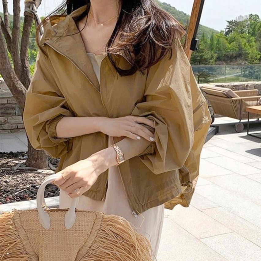 ママコーデ プール対応薄手ジップパーカー紫外線対策