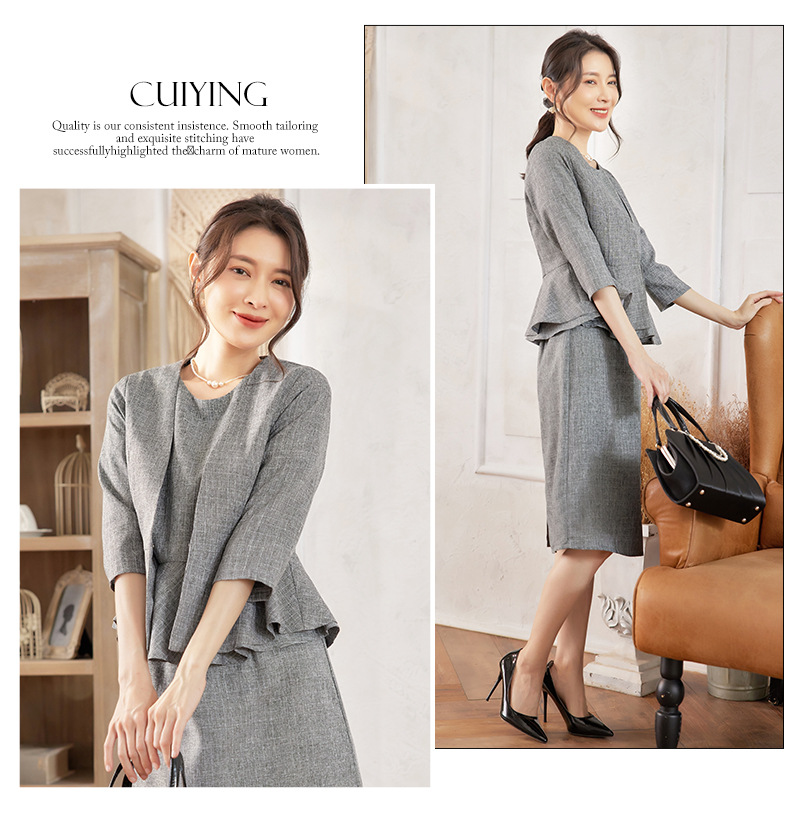 ママコーデ 卒業式スーツ上品セットアップ入学式結婚式黒フォーマル