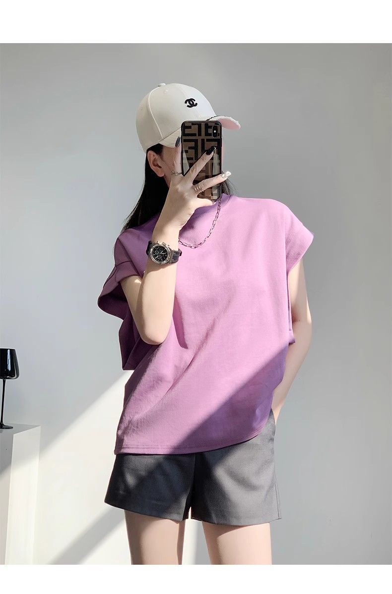 ママコーデ シンプル仕立てフレンチスリーブ
