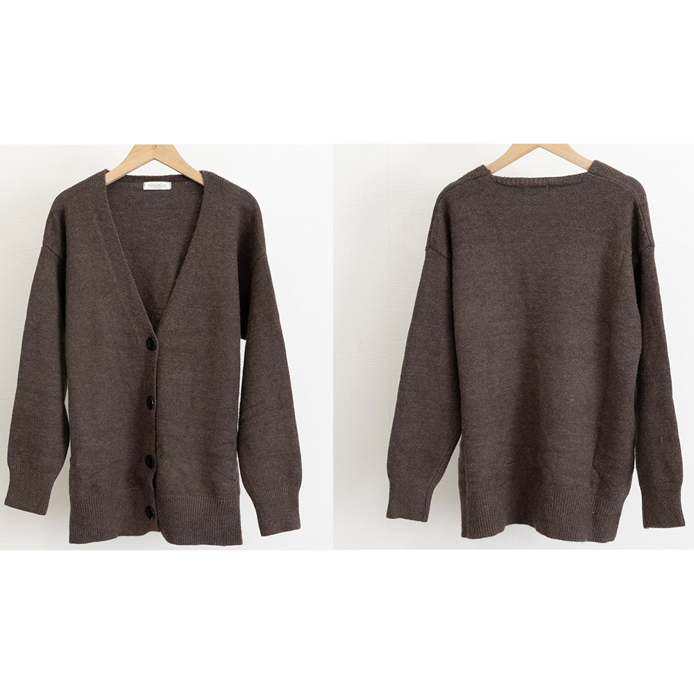 ママコーデ 公園散歩に最適ニットカーディガン女性用羽織り