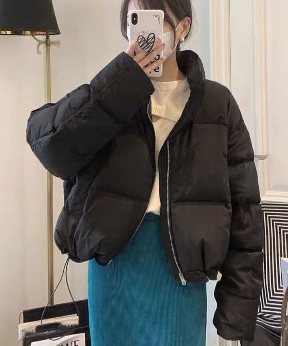 ママコーデ 公園散歩に最適 環境配慮ダウン中綿ジャケット