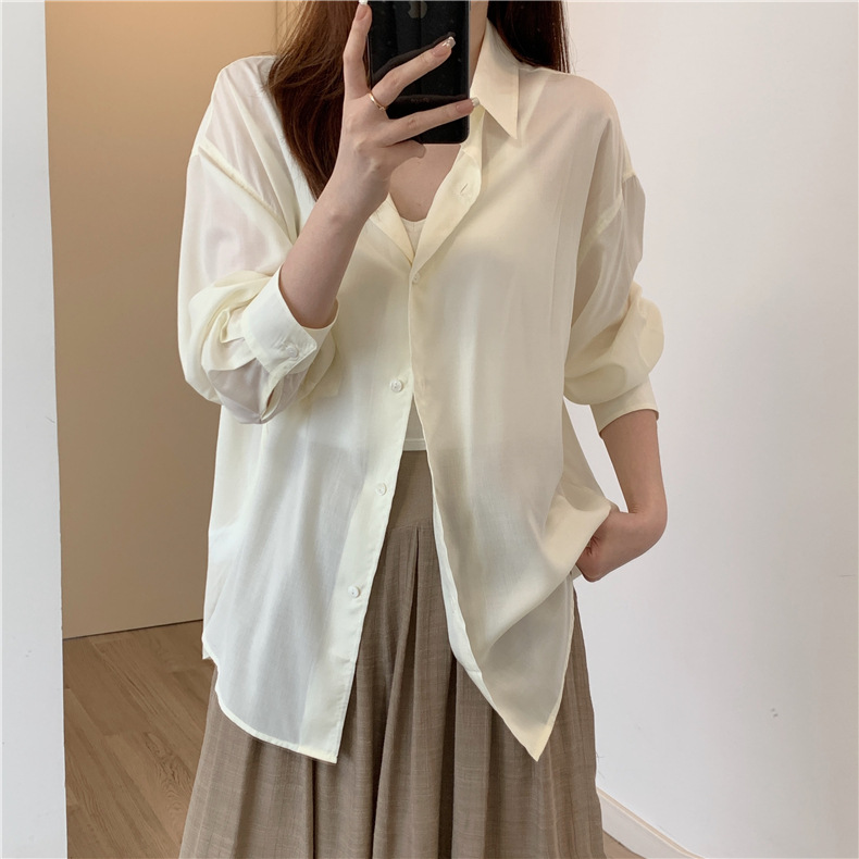 ママコーデ 上質シルエットシャツ