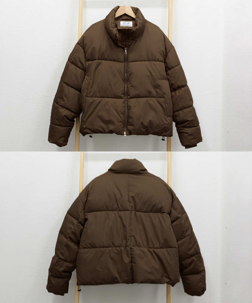 ママコーデ 公園散歩に最適 環境配慮ダウン中綿ジャケット