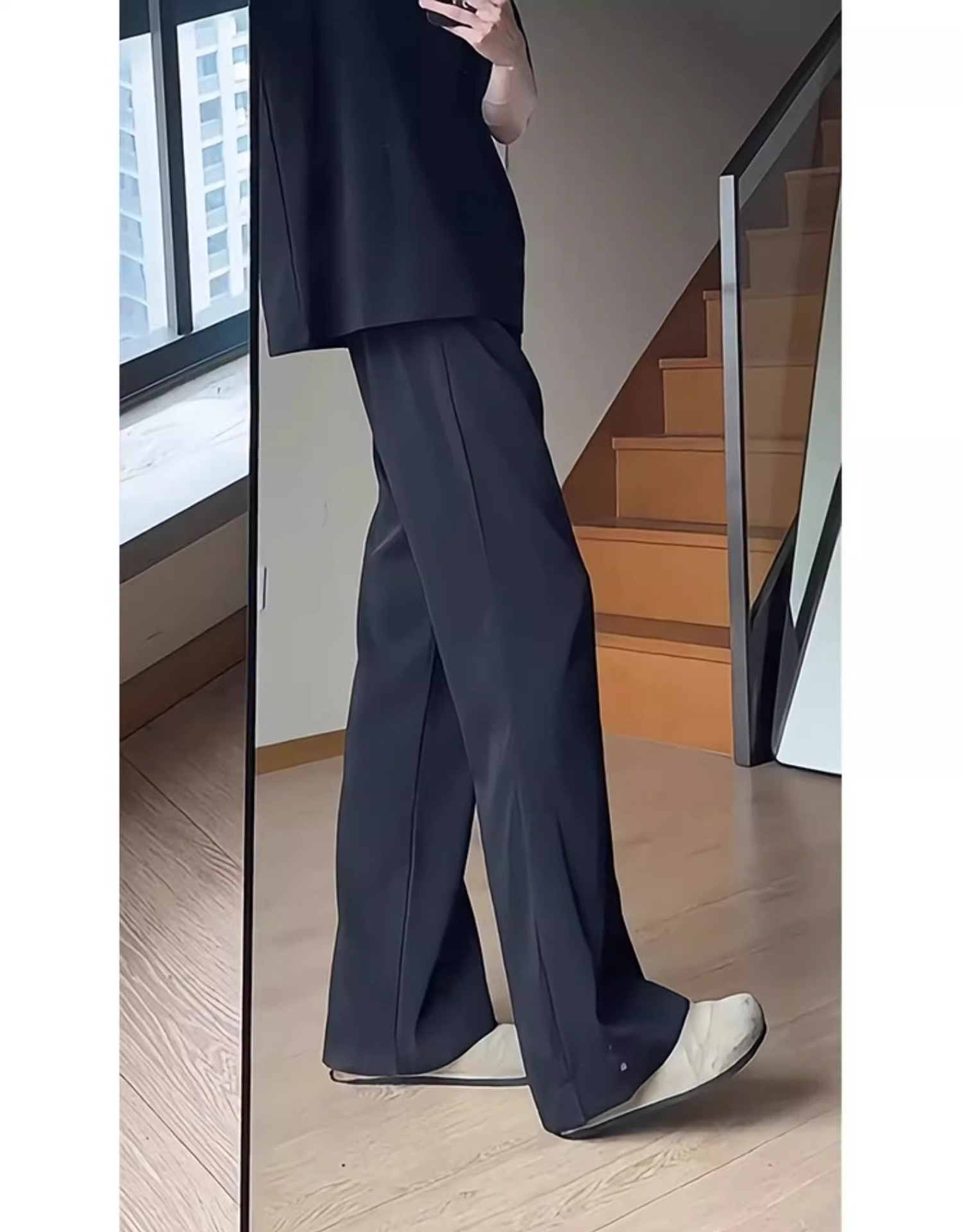 ママコーデ ゆったりワイドパンツセットアップ