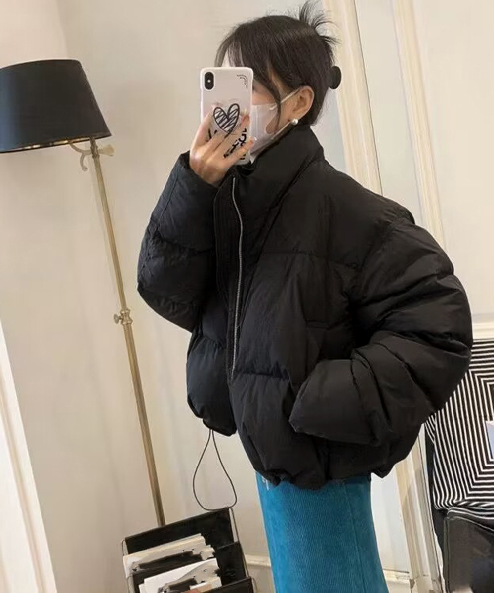 ママコーデ 公園散歩に最適 環境配慮ダウン中綿ジャケット