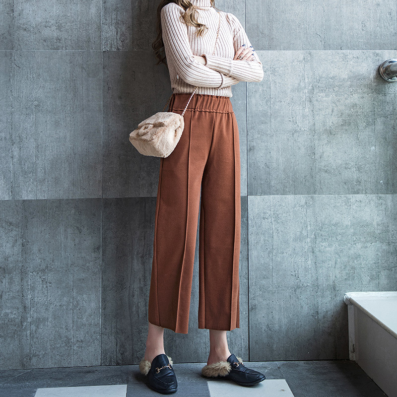 ママコーデ ゆったりウエストゴムワイドパンツ