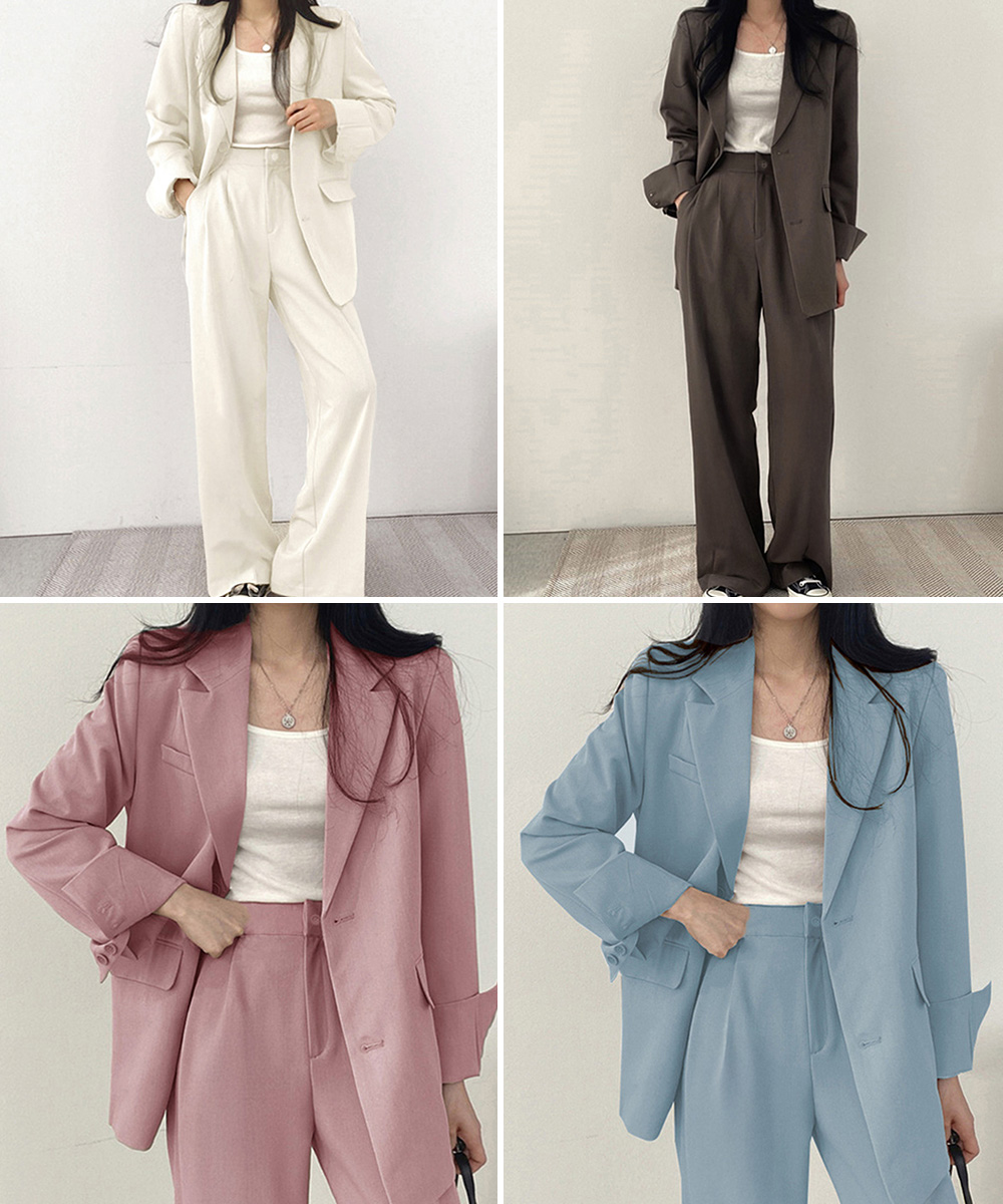 ママコーデ 入学式対応テーラードジャケット上下セット