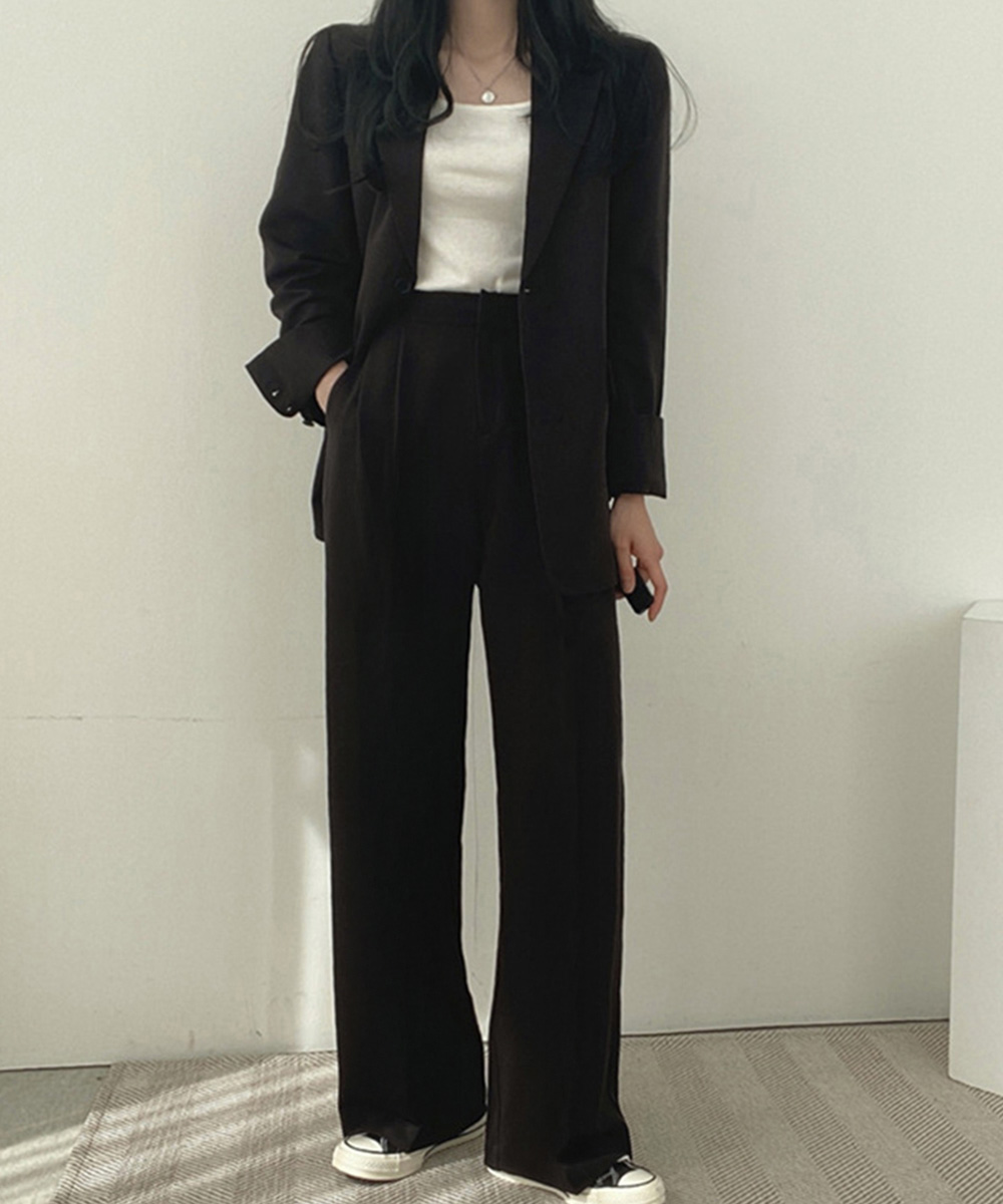 ママコーデ 入学式対応テーラードジャケット上下セット