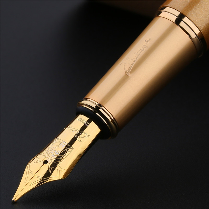 【高級】金色仕上げ 太字 万年筆 - レディース プレゼント 華やか