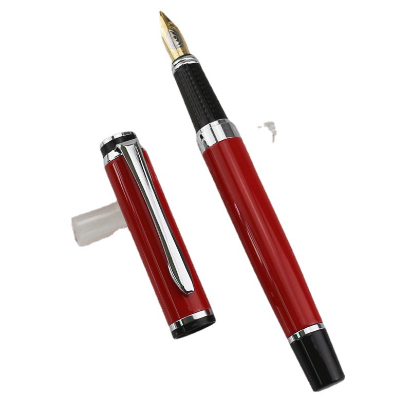 【高見え】金ペン 金属装飾 クリップ 太字 万年筆 - 存在感 抜群 入門 向け