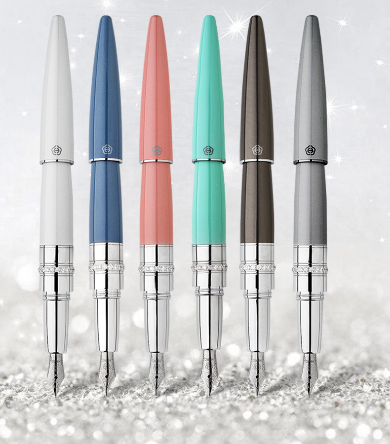 【エレガント】装飾金具 太字 万年筆 - レディース プレゼント デザイン