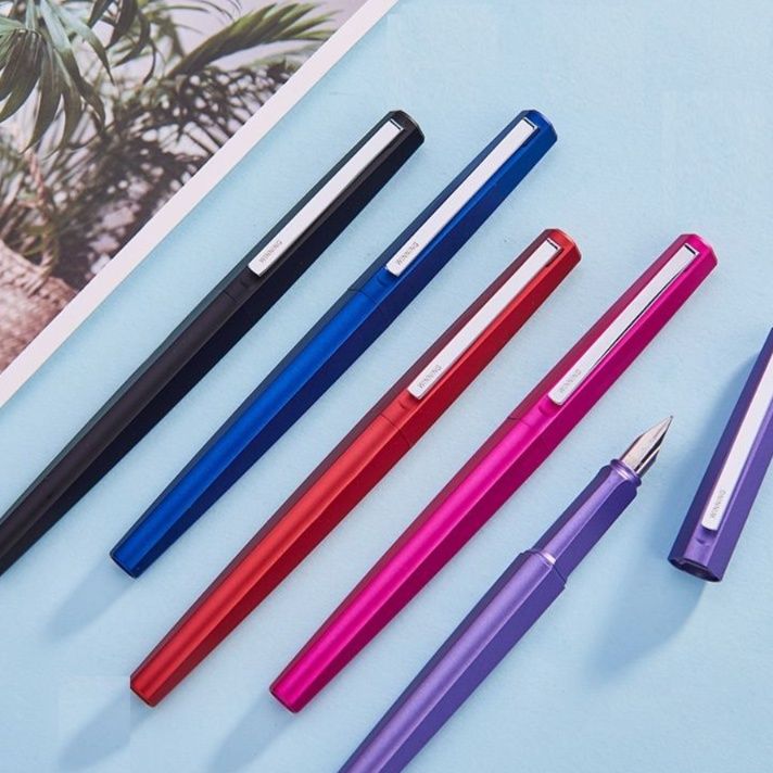 【軽量】合金製 スリム 細字 万年筆 - レディース プレゼント 持ち運び