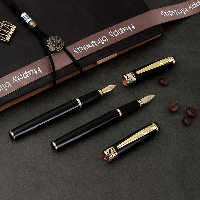 【気品】縦縞ストライプ 万年筆 - 極太 宛名書き 署名