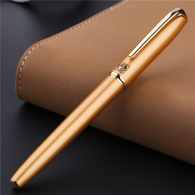 【高級】金色仕上げ 太字 万年筆 - レディース プレゼント 華やか