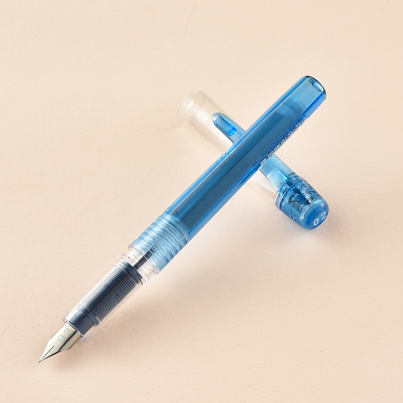 【透明軸】インクの色を楽しむ スケルトン 初心者・中学生に人気