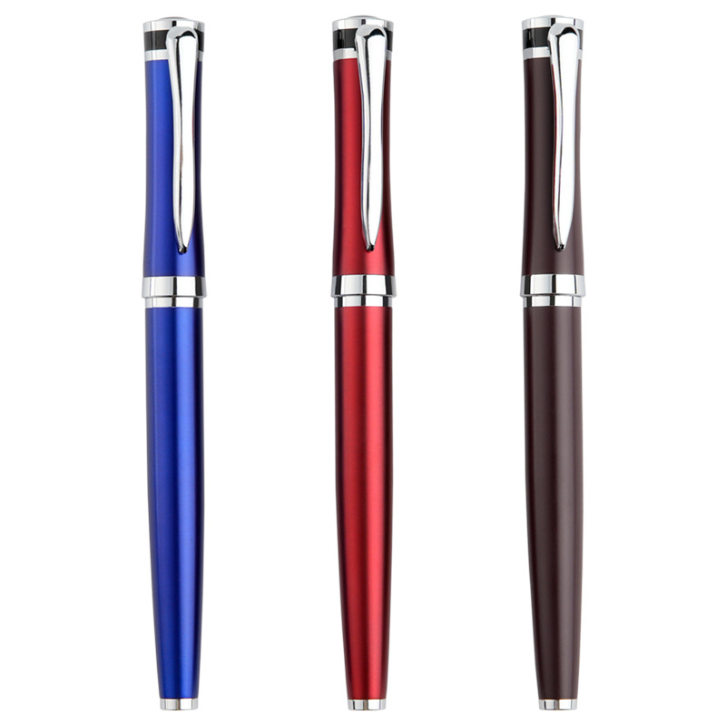 【ギフト】金属製 高級 万年筆セット - インクボトル付き プレゼント