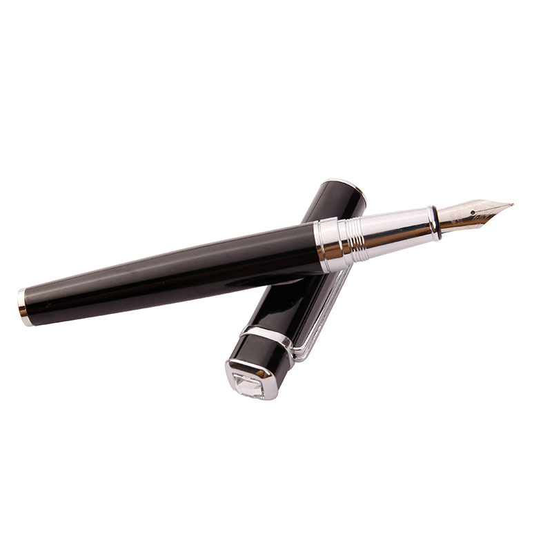 【クラシック】格子彫刻 模様 高級 太字 万年筆 - レディース プレゼント 上品