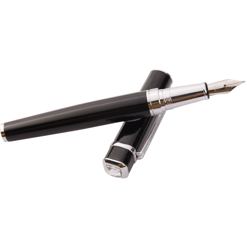 【クラシック】格子彫刻 模様 高級 太字 万年筆 - レディース プレゼント 上品