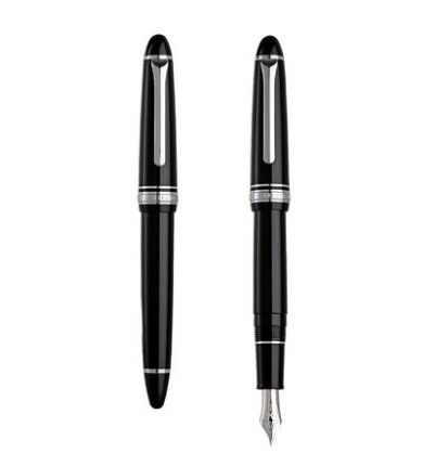 高級鱗模様トルピード型万年筆 14金ペン先