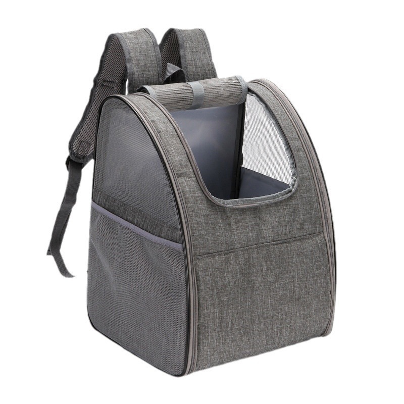 犬キャリーバッグ 通気性抜群メッシュ窓付き小型犬用ペットバッグ