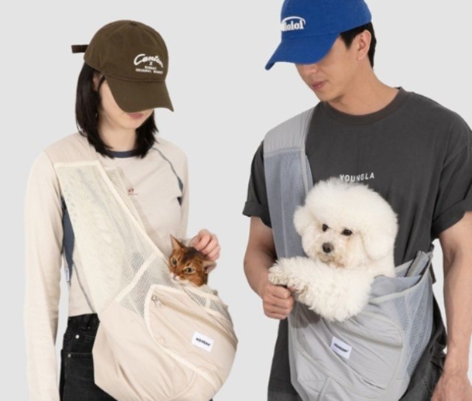 犬キャリーバッグ 通気性抜群メッシュ素材ペット用斜めがけ抱っこバッグ