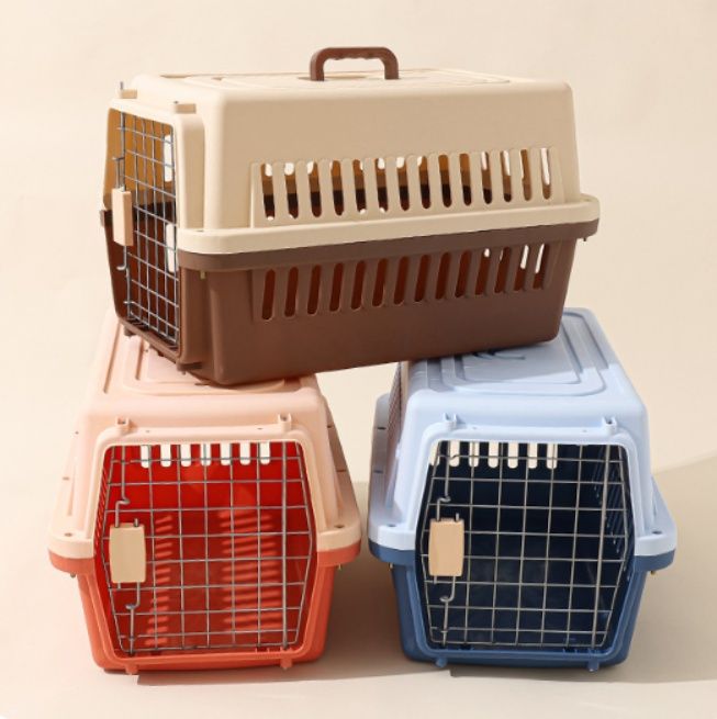犬キャリーバッグ 通気性抜群ハードキャリーバッグ取っ手付き