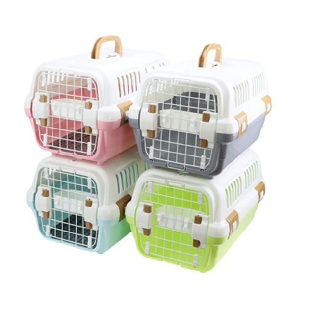 犬キャリーバッグ 通気性抜群持ち運び便利な小型犬用ハードキャリー