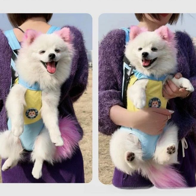 犬キャリーバッグ 前後両用だっこ紐タイプ犬用キャリーリュック