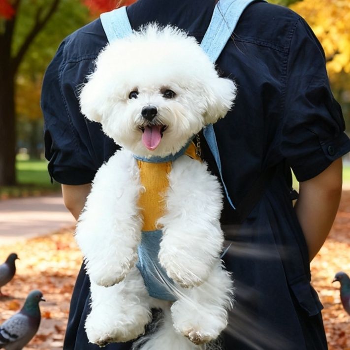 犬キャリーバッグ 通気性抜群・小型犬用抱っこリュック背負い型キャリー