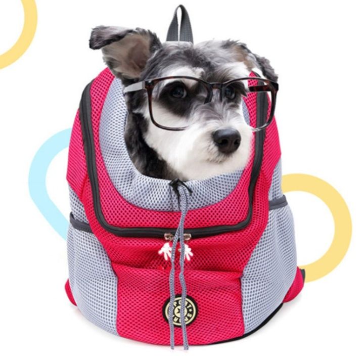 小型犬用メッシュリュック型犬キャリーバッグ