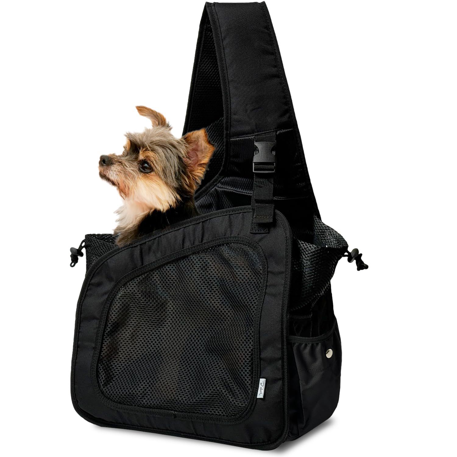 犬キャリーバッグ 小型犬用斜め掛けメッシュ通気性抜群ショルダーバッグ