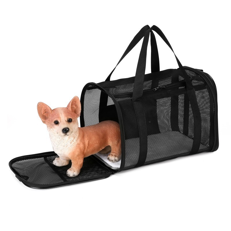 犬キャリーバッグ 通気性抜群メッシュ拡張式犬用お出かけバッグ